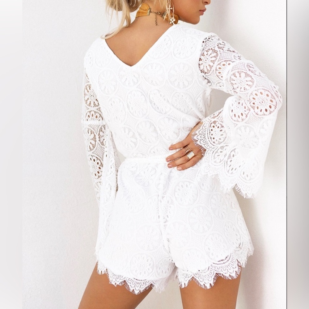 Boho Sabo Skirt Lace Romper